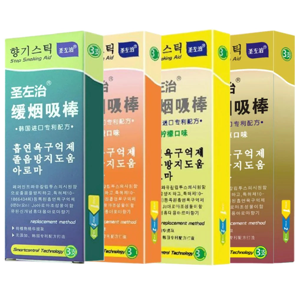 3 PCS/Box of Healthy Alternative Cigarette Sticks Plant Extracts Nicotine Free Have No Side Effects Smoking Cessation Assistance