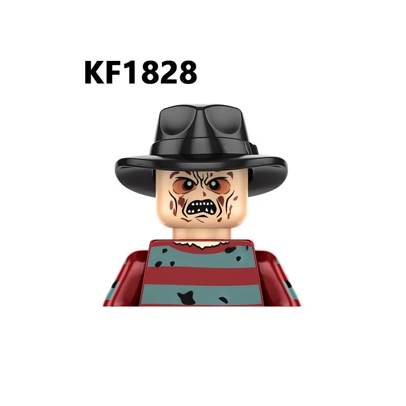 WM6205 Novel Horrible Movie Halloween Pumpkin Witch Nun Vampire Zombies Building Blocks Mini Action Figure Toys