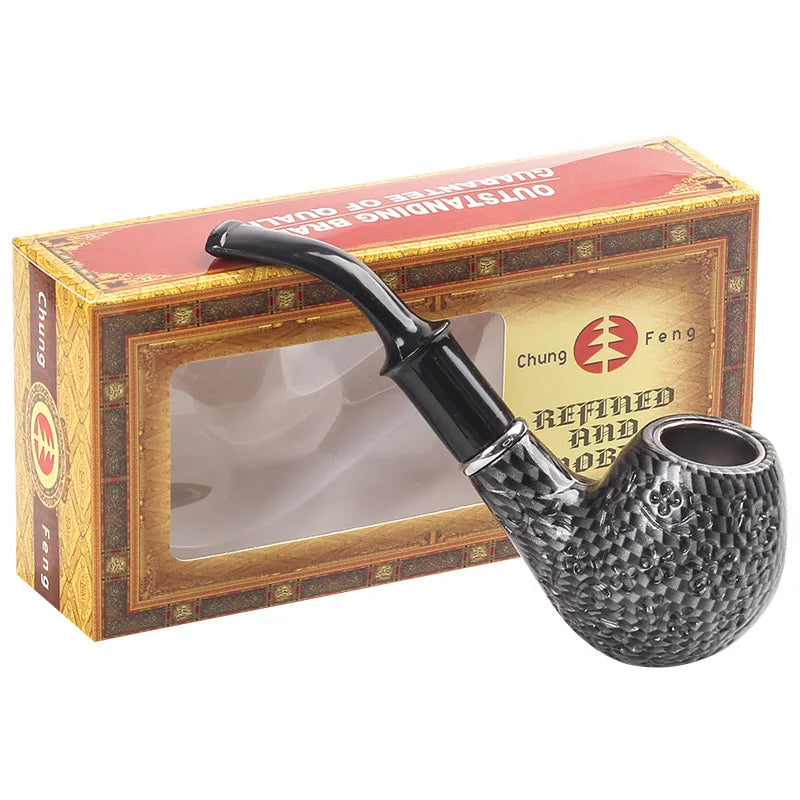 Curved Carved Tobacco Pipe Fashionable Retro Smoking Holders High-quality Reduce Tar Cigarette Filter Men Gift Smoking Tool