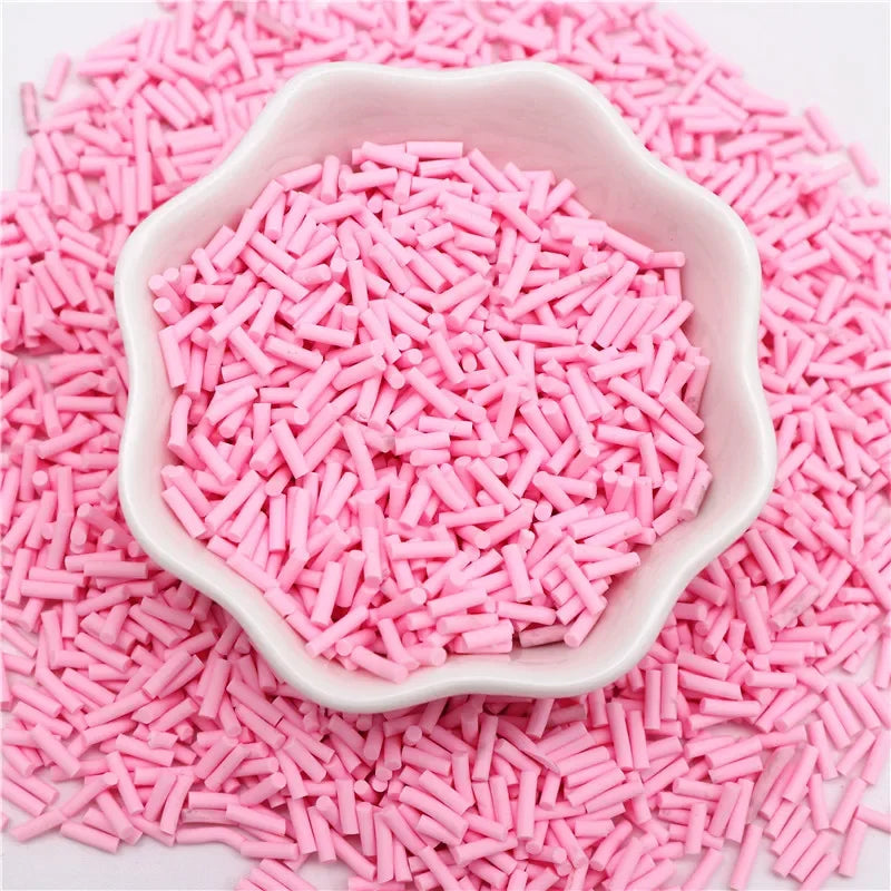 Colourful Mix Cylindrical Polymer Clay Slices Sprinkles for Slime Filling Clay DIY Crystal  Crafts Tiny plastic klei Accessory