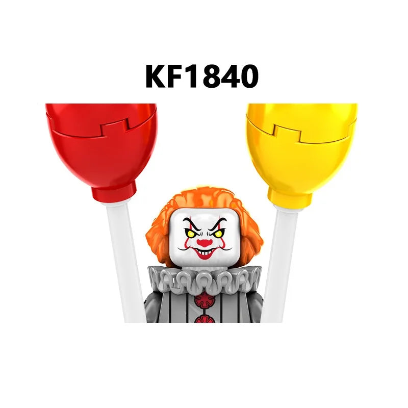 WM6205 Novel Horrible Movie Halloween Pumpkin Witch Nun Vampire Zombies Building Blocks Mini Action Figure Toys