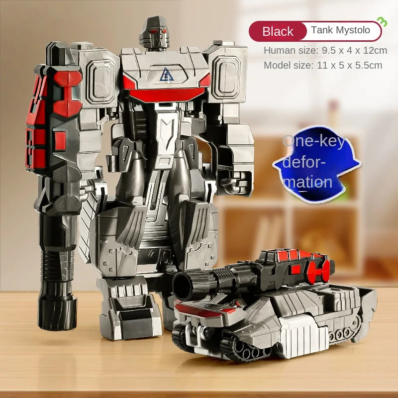 Transformation Car Anime Robot Model One Step Deformation Robot Toy Kid Puzzle Toy Deformation Car Action Figure Model